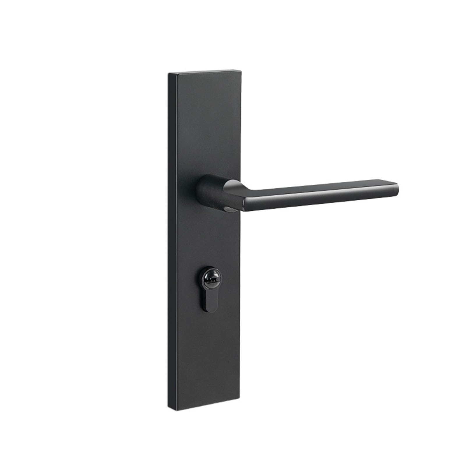 Serrure de porte en bois en alliage de zinc finition noire 170