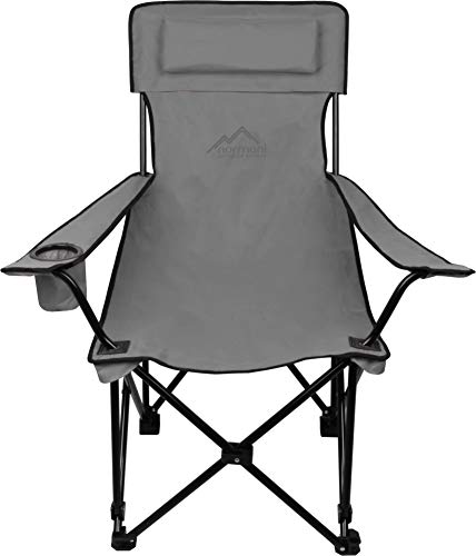 normani Very stable folding chair, camping chair, fishing chair with drink holder, removable padding, carry bag, up to 150 kg - Image 3