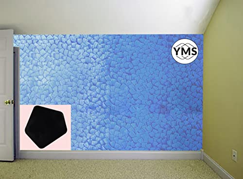Image of YMS Designer Texture Painting Tool Spatula Special 3D Effect DIY for Wall Decor (Black, Pack of 4)