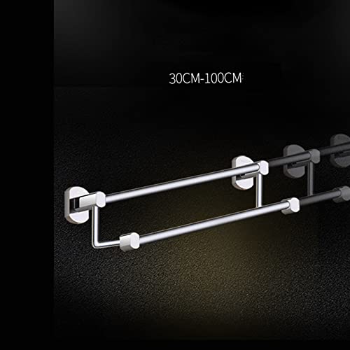 Barre porte-serviettes murale en cuivre design élégant double rangée - 8
