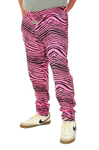 Amazon.com: Zubaz Men's Z88 2-Color Zebra Pants - Black