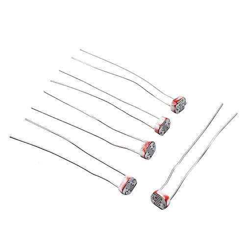M�dulo electr�nico Resistor Dependente Ligero LDR 5mm Fotoresistor PhotoElectric Switch Elemento Detector de fotos 5539 100pcs Equipo electr�nico de alta precisi�n