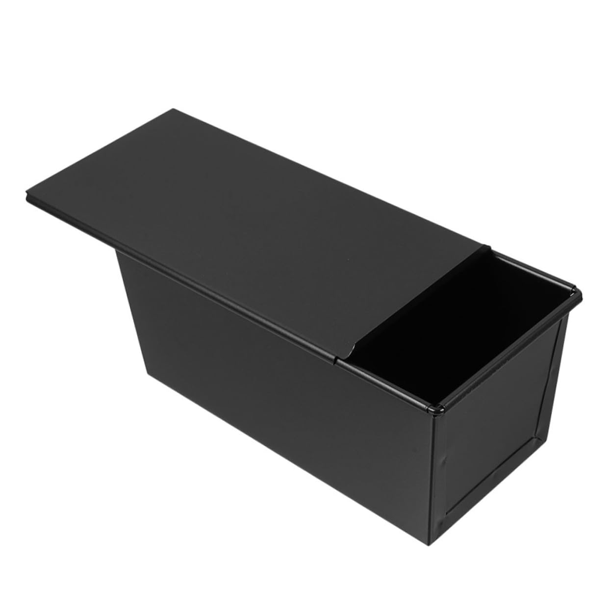 KICHOUSE Nonstick Loaf Pan with Lid Stainless Iron Toast Box for Homemade Bread Baking Freshness Retention for Kitchen Bakeware and Toast Making
