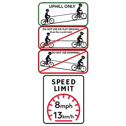 TowWhee - Corda de reboque elástica de bicicleta para inverno/todas as estações para bicicletas, bic