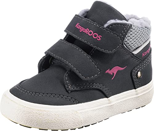 KangaROOS Mädchen Kavu Primo V Sneaker, Dk Navy Fandango Pink, 24 EU