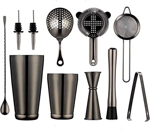 Set de Coctelera 11 Piezas Kit de Bartender Acero Inoxidable