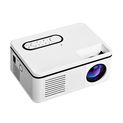 Projecteur portable Hemobllo avec lecteur multimédia LED et prise UE