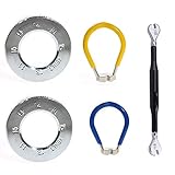 Omama Bicycle Wheel Spoke Wrench-Cycling Pocket Tools,Steel Bike Rim Correct Tool, for Bike Repair(5 Pack)
