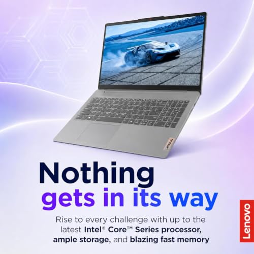 Image of Lenovo IdeaPad Slim 3i • 15.6 inch FHD Laptop with Microsoft 365 Included • Intel N100 • 4GB DDR5RAM • 128GB SSD • Windows 11