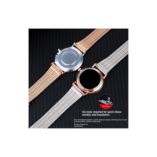 Correa de reloj de acero inoxidable premium compatible con cajas de 18mm 7