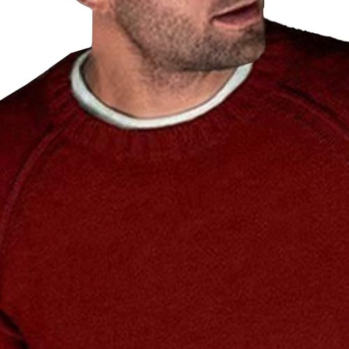 Men's O-Neck Ribbing Sweater Male Knit Pullover Casual Knit Outwear Winter Comfortable Knitted Sweaters Top for Men2