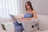 Lisenwood Arm Support Wedge Pillow - Reading & Back Pain Relief, Ergonomic Bed Pillow for Sitting Up, Acid Reflux, Post-Surgery, Gaming & Watching TV, High-Density Foam, Removable Washable Cover