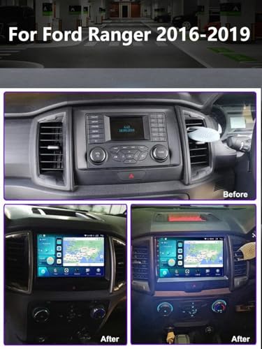 Radio Coche 2 DIN Pantalla Ford Ranger con Android Auto y Bluetooth 32G 2