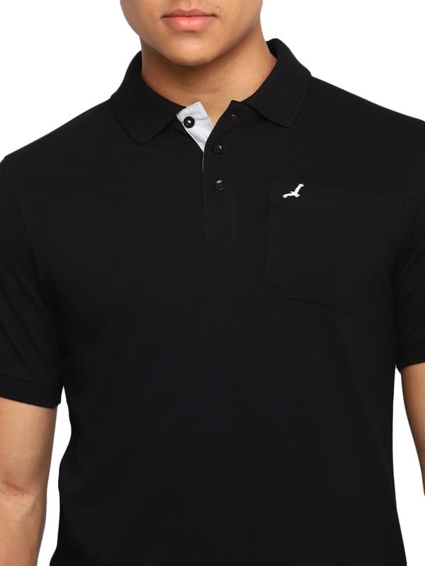 Image of AMERICAN CREW Polo Collar T-Shirt for Men with Pocket