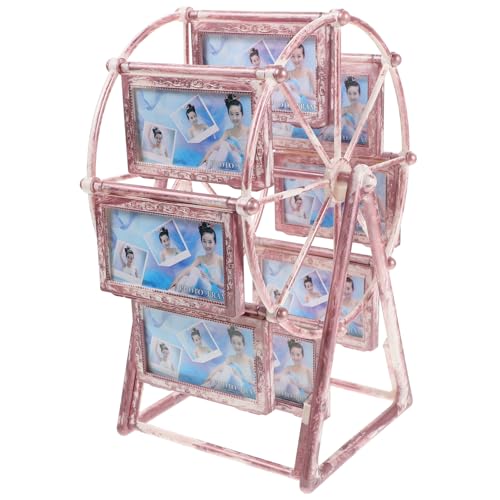 GAROZATION Cornice Fotografica Rotante Tema Ruota Panoramica Decorazione Unica Per Scrivania e Originale Per Famiglia e Amici Design Innovativo Per Festeggiamenti e Occasioni Speciali
