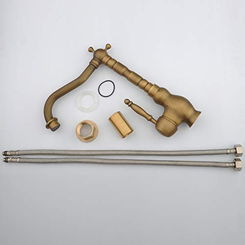 Ottone antico da cucina miscelatore rubinetto