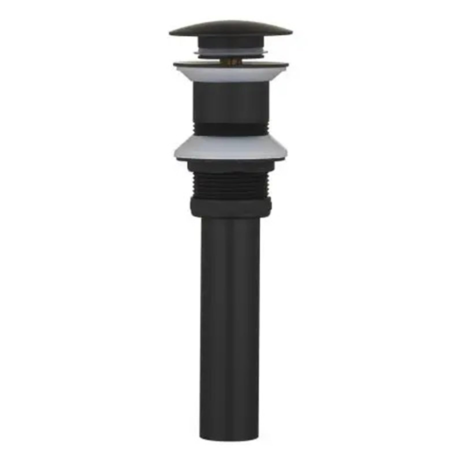 P Type Trap Brushed Drains Set Brass Siphon P-Trap Deodorization Bathroom Vanity Basin Pipe Waste with Pop Up Drainer for Home(Black Without)
