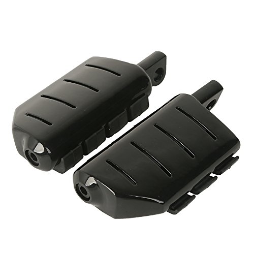 image for TCMT Black Motorcycle Male Mount Dually Highway Motorcycle Foot Pegs F