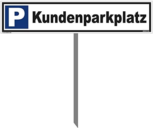 Kleberio® Parkplatz Schild 52 x 11 cm - Behindertenparkplatz - stabile