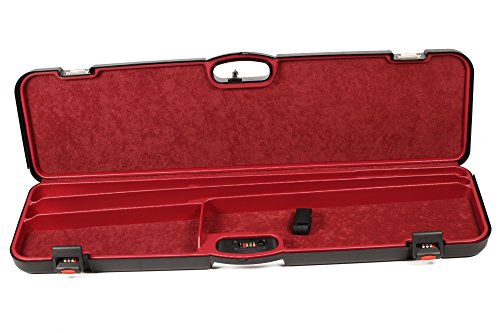 Negrini Cases 1603/Is-2C/4782 Shotgun Case For O/U Pp/1 Gun/2 Barrels Up To 36-Inch, Black/Red #TOP2