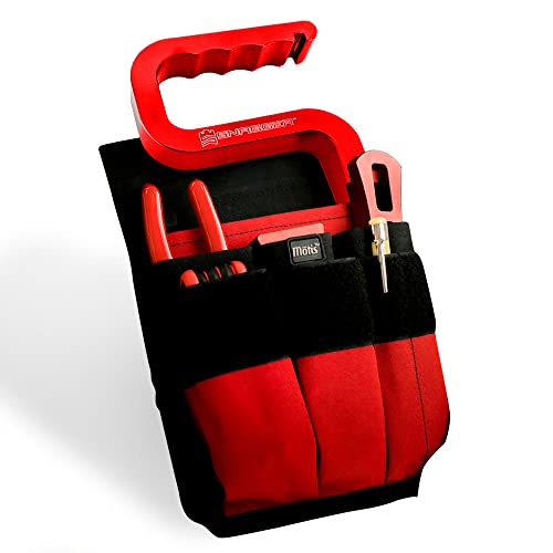 Motis Bolsa organizadora de bolso de fogo com alça de transporte, bolsa de ferramentas durável para