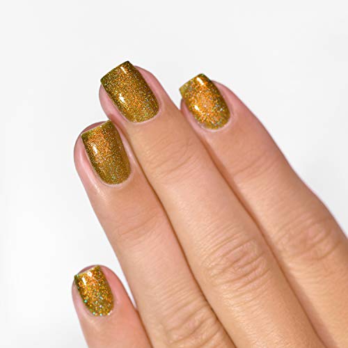 Image of ILNP Legacy - Olive-Yellow Holographic Nail Polish, Ultra Distinct, Chip Resistant, Non-Toxic, Vegan, Cruelty Free