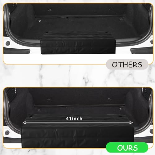 Image of Tinideya Large Rear Bumper Protector for Cars 41 x 25 Inch Bumper Guard Foldable Protective Mat Dog Blanket Cargo Liner Preventing Scratches While Unloading and Loading for SUV Van Truck Vehicle