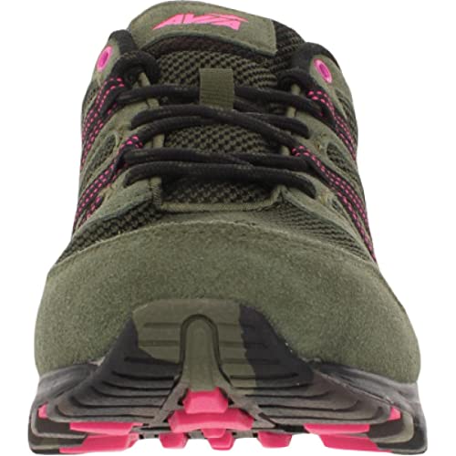 Avia Tênis de corrida feminino Avi-Vertex, Folha de uva/preto/rosa, 6
