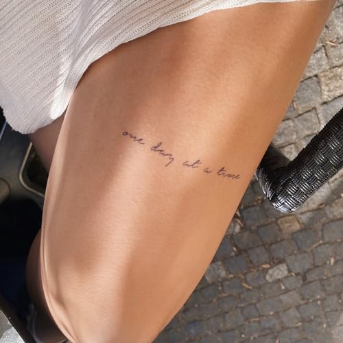 Inkster Tattoo one day at a time | NEU: Verbesserte Qualität | Hautfreundlich & EU Kosmetikzertifiziert | hochwertige Temporäre Tattoos aus pflanzlichen Inhaltsstoffen | wasserfest