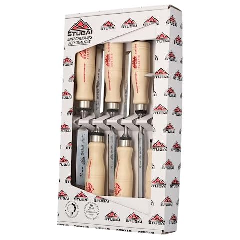 Stubai 353106 Swedish type 6-26mm Special wood chisel set (6-piece) Cover