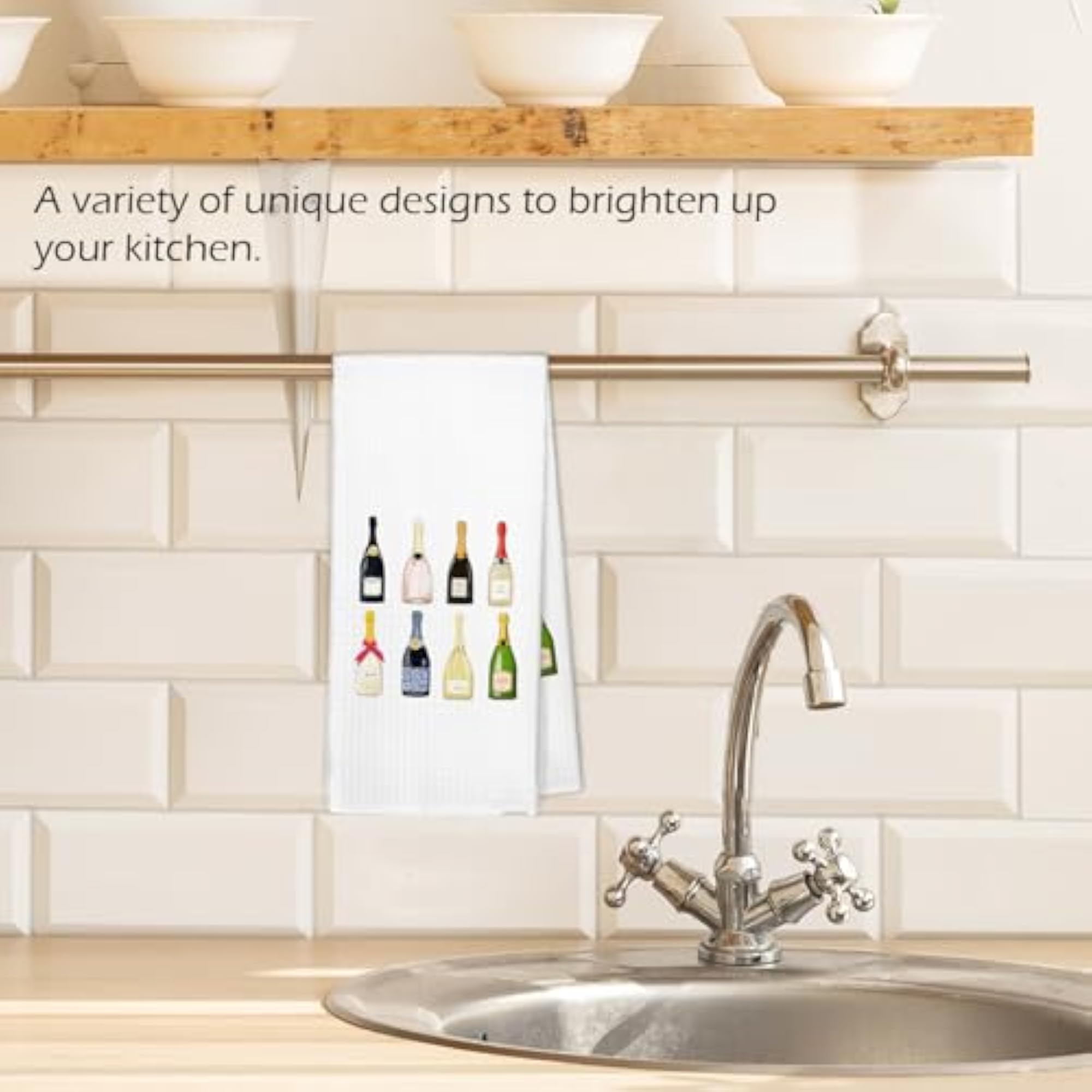 Champagne Lover Kitchen Towels, Trendy Gifts