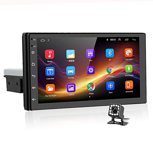 Flash Sale Podofo Single Double Din Android Car Stereo 7 Inch HD Touchscreen Headunit Car Audio Receiver WiFi/FM Radio/Dual USB/Mirror Link Rear Camera GPS Bluetooth Sub Output