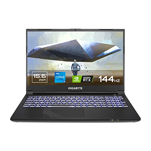 GIGABYTE G5 KE-52IN213SH with 15.6″ FHD 144Hz, Intel 12th Gen i5-12500H,Nvidia RTX 3060 6G Gaming Laptop (16GB DDR4 Memory/Windows 11 Home/64bit + Office 365 / Gen4 512 GB SSD Black)