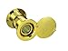 TOGU TG3828YG-PVD UL Listed Solid Brass HD Glass Lens 220-degree Door Viewer Peephole with Heavy Duty Privacy Cover for 1-3/5