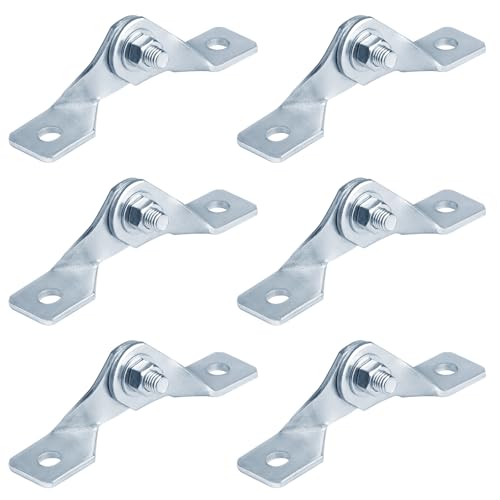 heneng 6 Pack Adjustable Hinges for 1-5/8