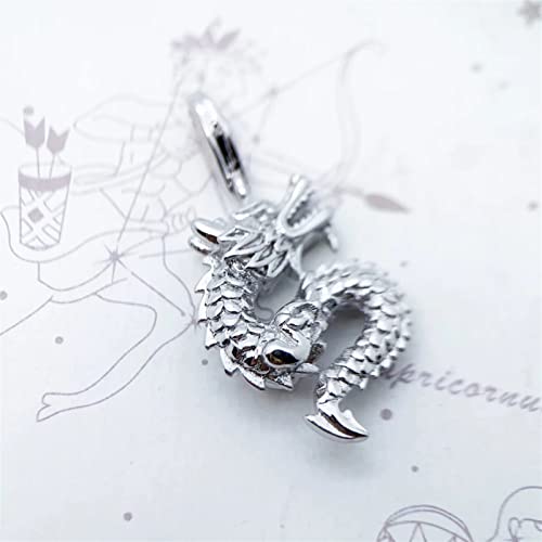 Pendentif dragon argent sterling 925 breloque bracelet et collier - 6