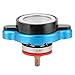 KIMISS Car Radiator Cap Radiator Cover Aluminum Alloy Universal Thermostatic Radiator Cap Water Tank Cover Leakproof with Temperature Gauge (1.3 bar)