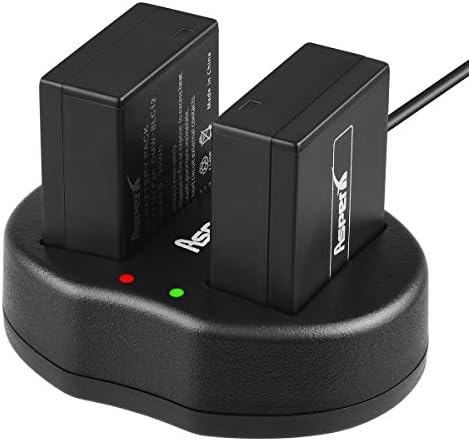 DMW-BLC12 DMW-BLC12E DMW-BLC12PP Asperx Battery (2 Pack) and Rapid USB Charger for Panasonic Lumix DMC-FZ200, DMC-FZ1000, DMC-G5, DMC-G6, DMC-G7, DMC-G85, DMC-GH2, DMC-GX8