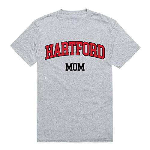 University of Hartford Hawks Mom Tee T-Shirt - Heather Grey, XX-Large