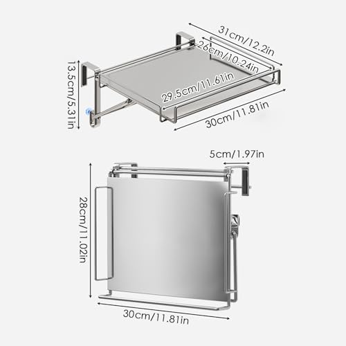 Table d'assistance en acier inoxydable au design compact pour cuisine moderne