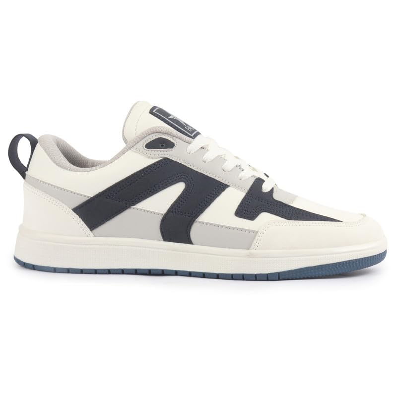Image of FAUSTO Men Colorblocked Lace Up Sneakers | Classic Casual Shoe | Soft Cushioned Insole | Low Top Sneaker Shoes