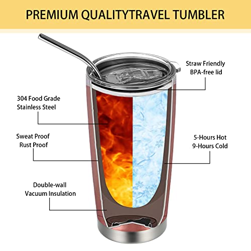 Graduation Gifts For Mastering Degree 20 Oz Graduation Tumbler With Lid Insulated Stainless Steel Coffee Mug With Straw And Brush Graduation Party Supplies For College High School Grad (4 Pcs) #TOP2