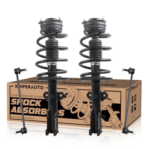 KUIPERAUTO 4PC Front Strut Spring with Stabilizer Sway Bar Links Kit, Compatible with Chrysler Town & Country 2008-2016, Compatible with Dodge Grand Caravan 2008-2020, Replace# 171128 K7258 by KUIPERAUTO - Used condition - US$89.21