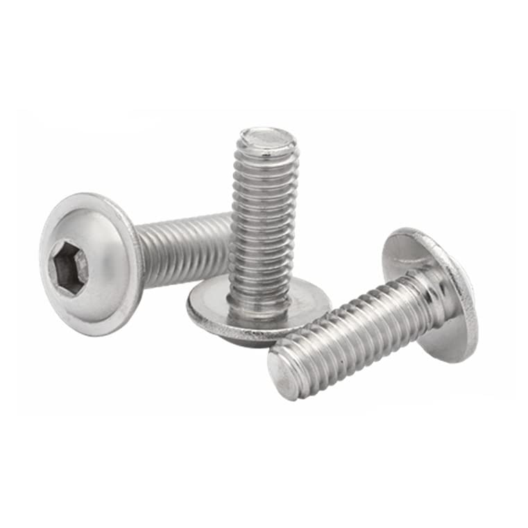 Image of Rely⇒VP INDUSTRIES (Pcs-25) M6x25mm Allen Button Flange Head Screw with Allen Key 1 Pc | Allen Button Cap washer Head High Tensile 10.9 Grad