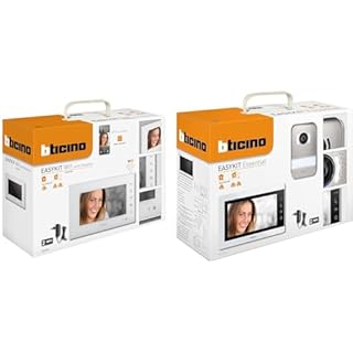 Bticino 335253 VIDEOCITOFONO WIFI MONITOR INTERNO AGGIUNTIVO 2 Fili, Display 7 pollici & 317913 EASYKIT ESSENTIAL VIDEOCITOFONO MONOFAMILIARE Plug-In 2 Fili con