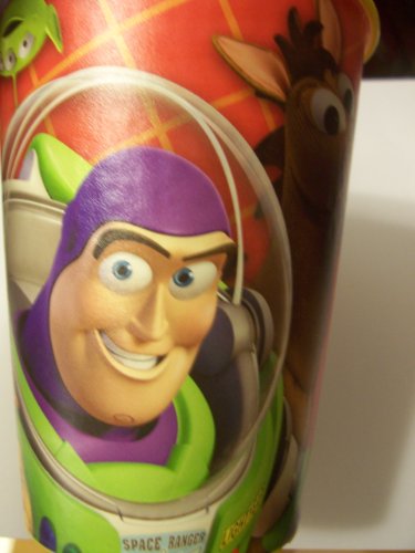 Hallmark Disney Toy Story 16 Oz Plastic Cup (Party with Woody, Buzzy, Bullseye, Rex & Martian)