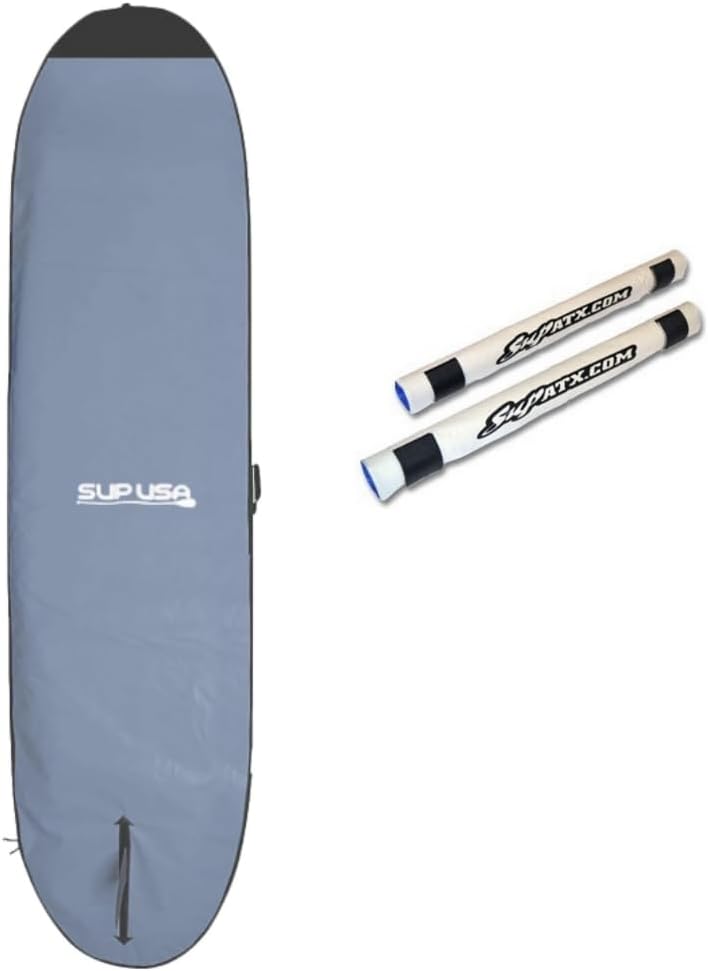 11' and 12' Premium SUP USA Paddleboard Bag - SUP Cover, Carrying Bag, Protector (11’ and 12’ Gray) - Paddle Board SUP Protection