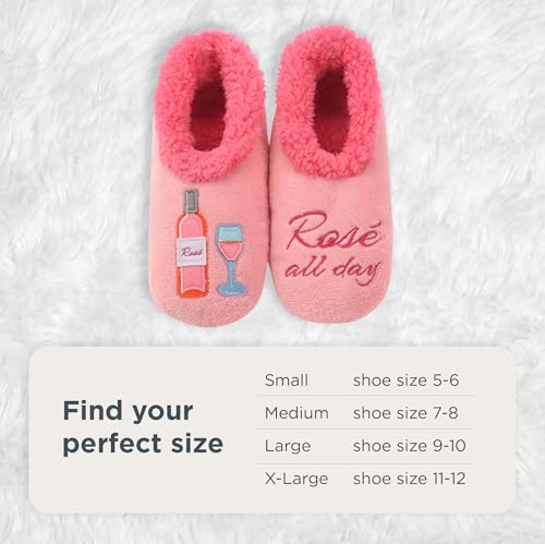 Image of Snoozies Slipper Socks -Funny Quote House Slippers for Women, Non-Slip Fuzzy