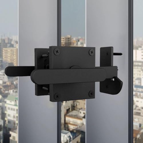 Verrou de portail double face installation facile sans perçage complexe