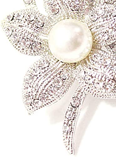 Vintage Art Girl Crystal Imitation Pearl Brooch Women Flower Badge Clothes Bag Breastpin Wedding Accessories Durability And Professional #TOP3